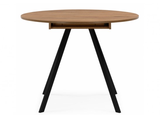 Деревянный стол Курт 90 / 130 дуб крафт золотой / черный матовый в Ростове-на-Дону