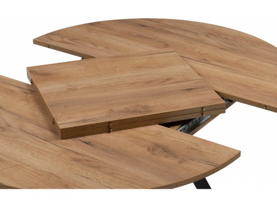 Деревянный стол Курт 90 / 130 дуб крафт золотой / черный матовый в Ростове-на-Дону