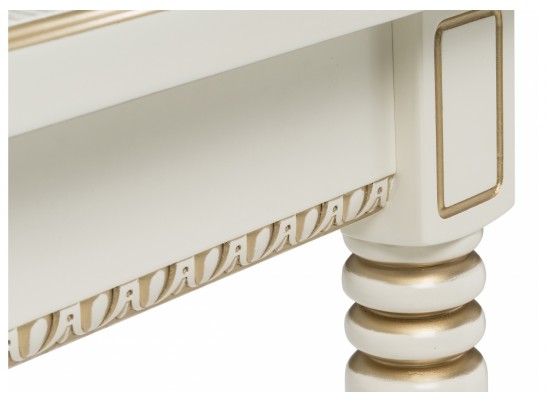 Деревянный стол Леджер слоновая кость / золото в Ростове-на-Дону