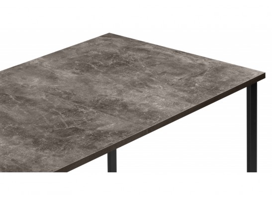 Деревянный стол Лиман 117 (157) x 77 бетон темный / черный матовый в Ростове-на-Дону