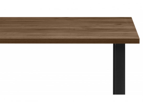Деревянный стол Лиман 140 х 80 дуб крафт табачный / черный матовый в Ростове-на-Дону