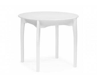 Деревянный стол Распи 90(120)х90х76 белый