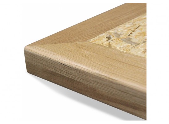 Деревянный стол SHT-TU2-1/70/70 медный / прозрачный лак дуб / OSB в Ростове-на-Дону