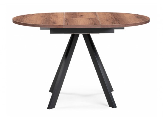 Деревянный стол Трейси 90(120)х90х75 дуб делано темный / черный в Ростове-на-Дону