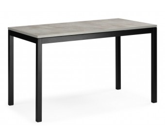 Деревянный стол Жаклин 120(170)x68 раздвижной лдсп / бетон метрополитен