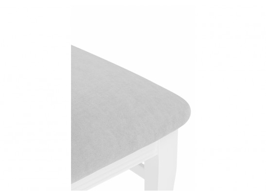 Деревянный стул Фрезино с проножкой серый велюр / белый в Ростове-на-Дону