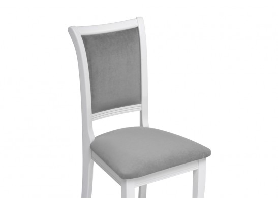 Деревянный стул Корнелл серый велюр / белый в Ростове-на-Дону