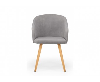 Деревянный стул Монер 360 темно-серый (glory 20) / светлое дерево