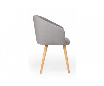 Деревянный стул Монер 360 темно-серый (glory 20) / светлое дерево