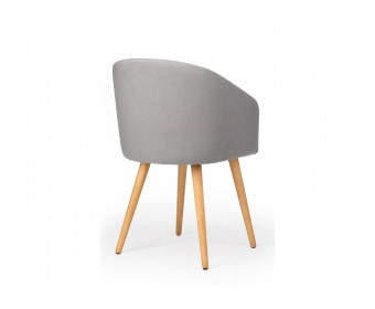 Деревянный стул Монер 360 темно-серый (glory 20) / светлое дерево