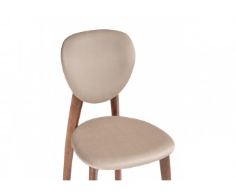 Деревянный стул Вакимо ткань tenerife beige / миланский орех