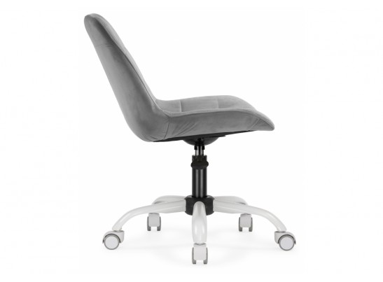 Компьютерное кресло Келми микровелюр светло-серый / белый в Ростове-на-Дону
