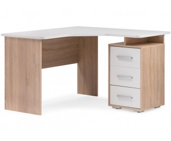 Компьютерный стол Лайт-2 120х120х75 см угловой дуб сонома / белый