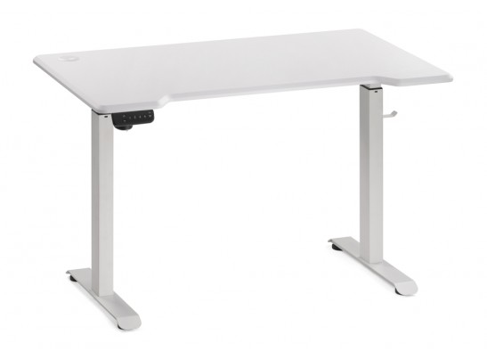 Компьютерный стол Маркос с механизмом подъема 120х75х75 белый / белая шагрень в Ростове-на-Дону