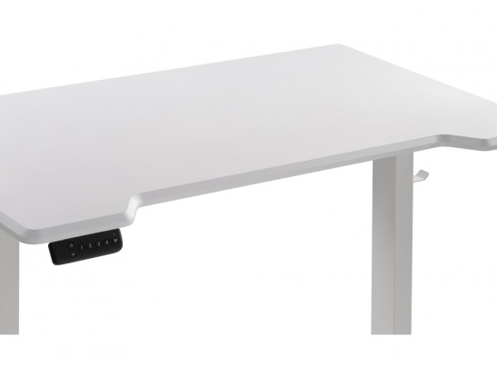 Компьютерный стол Маркос с механизмом подъема 120х75х75 белый / белая шагрень в Ростове-на-Дону