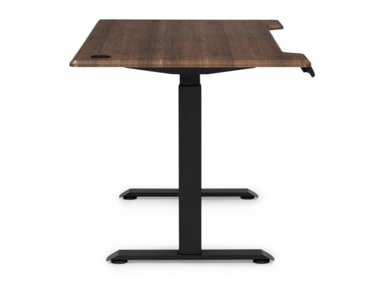 Компьютерный стол Маркос с механизмом подъема 140х80х75 черный / кантри орех в Ростове-на-Дону