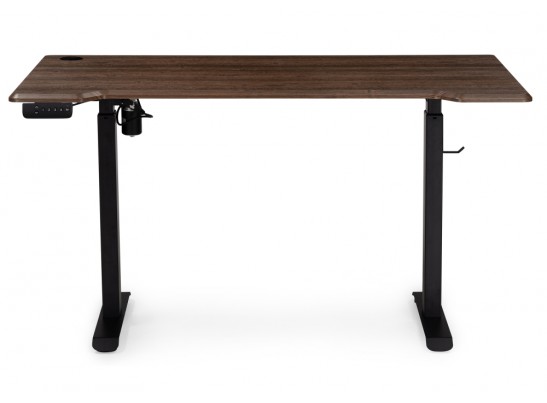 Компьютерный стол Маркос с механизмом подъема 140х80х75 черный / орех кантри в Ростове-на-Дону