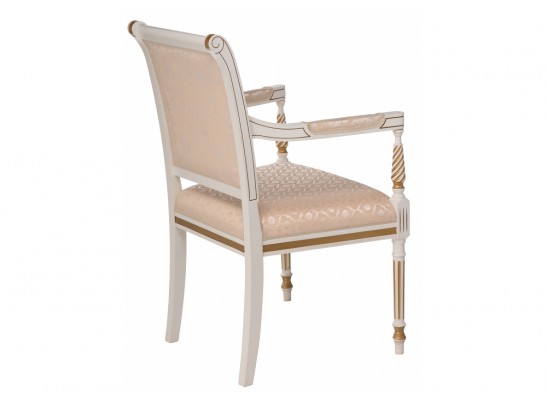 Кресло Рембрандт молочный с золотой патиной в Ростове-на-Дону