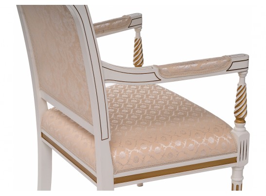 Кресло Рембрандт молочный с золотой патиной в Ростове-на-Дону