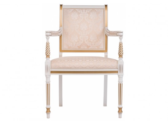 Кресло Рембрандт молочный с золотой патиной в Ростове-на-Дону