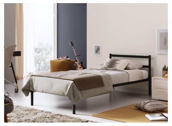 Односпальная кровать Фади 80х200 черная в Ростове-на-Дону