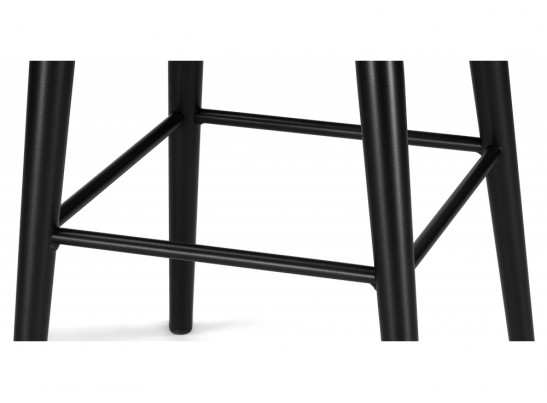 Полубарный стул Гангток крутящийся черный / черный матовый в Ростове-на-Дону