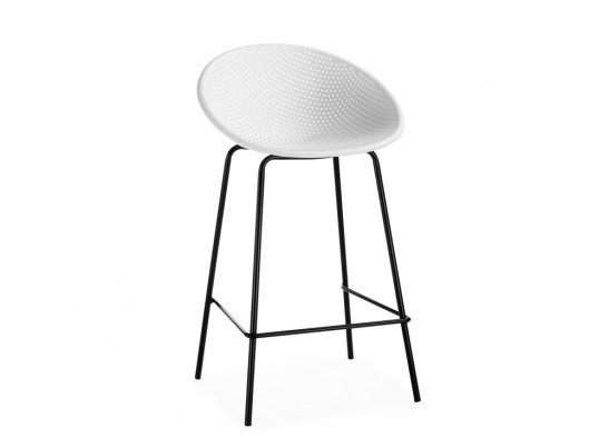 Полубарный стул Zeta white / black в Ростове-на-Дону
