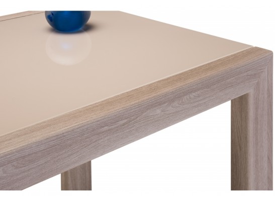 Стеклянный стол Джендри ясень шимо светлый / капучино в Ростове-на-Дону