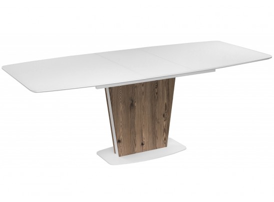 Стол на тумбе Оливер лиственница горная / белый в Ростове-на-Дону