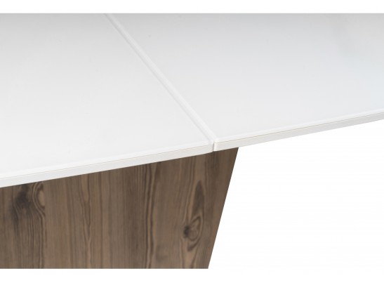 Стол на тумбе Оливер лиственница горная / белый в Ростове-на-Дону