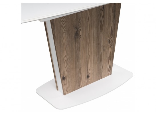 Стол на тумбе Оливер лиственница горная / белый в Ростове-на-Дону