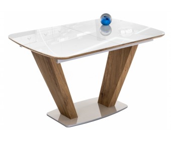 Стол на тумбе Петир дуб монтана / белый