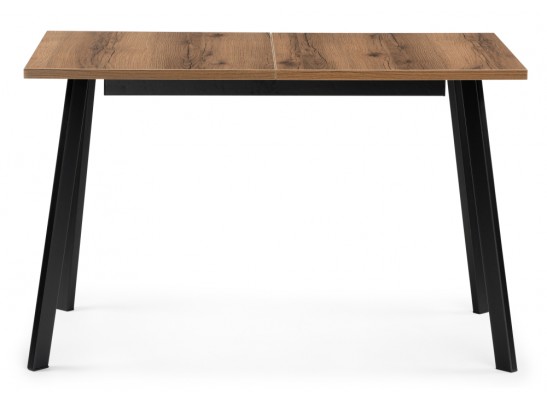 Стол раскладной Колон Лофт 120(160)х75х75 25 мм дуб делано темный / матовый черный в Ростове-на-Дону