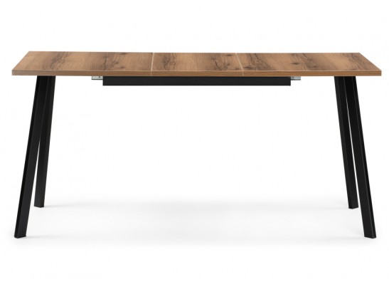 Стол раскладной Колон Лофт 120(160)х75х75 25 мм дуб делано темный / матовый черный в Ростове-на-Дону