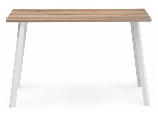 Стол Тринити Лофт 120 25 мм дуб делано светлый / белый матовый в Ростове-на-Дону
