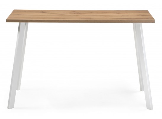 Стол Тринити Лофт 120х60х75 25 мм дуб вотан / матовый белый в Ростове-на-Дону