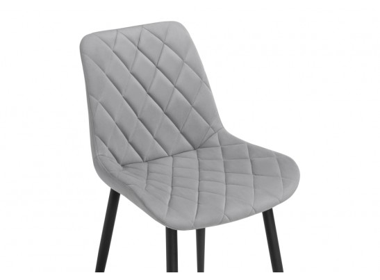 Стул на металлокаркасе Баодин Б/К светло-серый / черный в Ростове-на-Дону