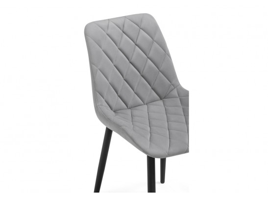 Стул на металлокаркасе Баодин Б/К светло-серый / черный в Ростове-на-Дону