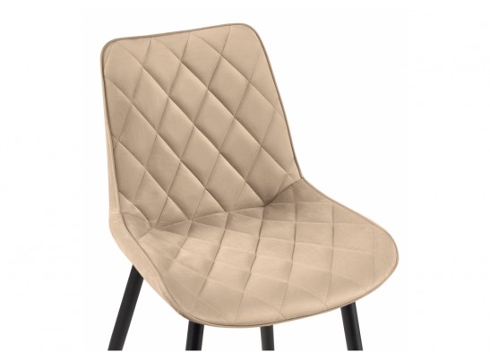 Стул на металлокаркасе Баодин бежевый / черный в Ростове-на-Дону