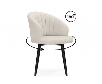 Стул на металлокаркасе Бэнбу крутящийся marseille 2 данс / черный