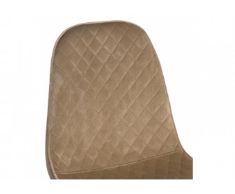 Стул на металлокаркасе Capri dark beige / wood