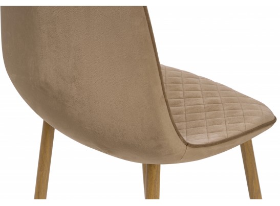 Стул на металлокаркасе Capri dark beige / wood в Ростове-на-Дону