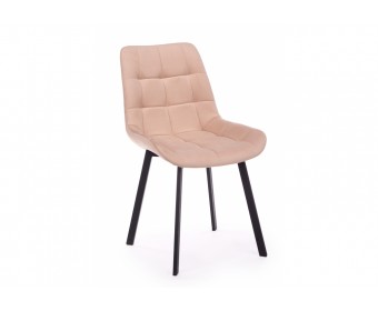 Стул на металлокаркасе Челси 360 П бежевый (zd 210) / черный