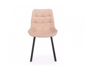 Стул на металлокаркасе Челси 360 П бежевый (zd 210) / черный