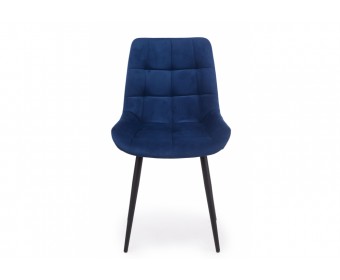 Стул на металлокаркасе Челси К синий (zd 798) / черный