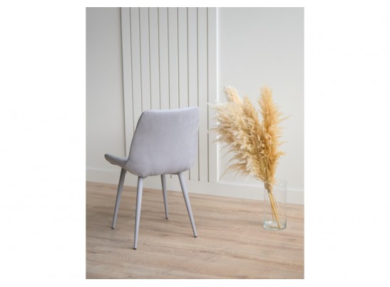 Стул на металлокаркасе Челси К светло-серый (zd 960) / серый в Ростове-на-Дону