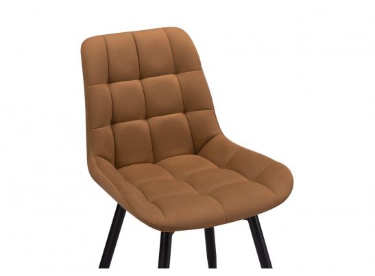 Стул на металлокаркасе Челси крутящийся кирпичный / черный в Ростове-на-Дону