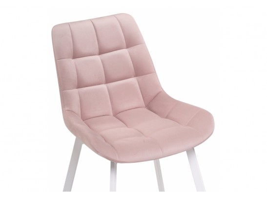 Стул на металлокаркасе Челси розовый / белый в Ростове-на-Дону