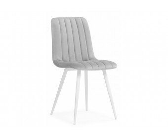 Стул на металлокаркасе Дани светло-серый (zd 960) / белый