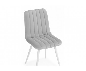 Стул на металлокаркасе Дани светло-серый (zd 960) / белый
